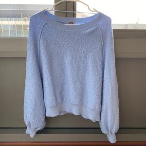 Free People Blue comfy sweater